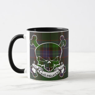 Galbraith Tartan Skull Mug