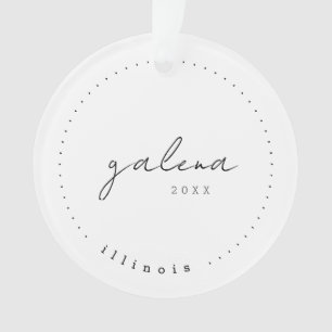 Galena, IL Travel United States Simple Ornament