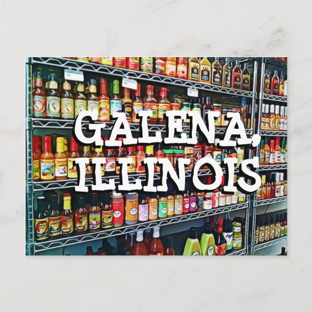 Galena Illinois Keepsake Postcard (Front)