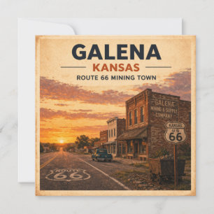 Galena Kansas Route 66 Mining Town Stationery