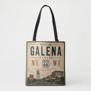 Galena Route 66 Travel Essential Tote Bag