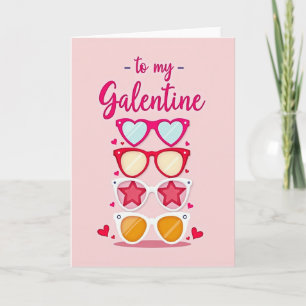 Galentine Best Friend Sunglasses Card