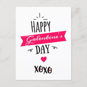 Galentine X❤X❤   Happy Galentine's Day ❤ Pin Holiday Postcard