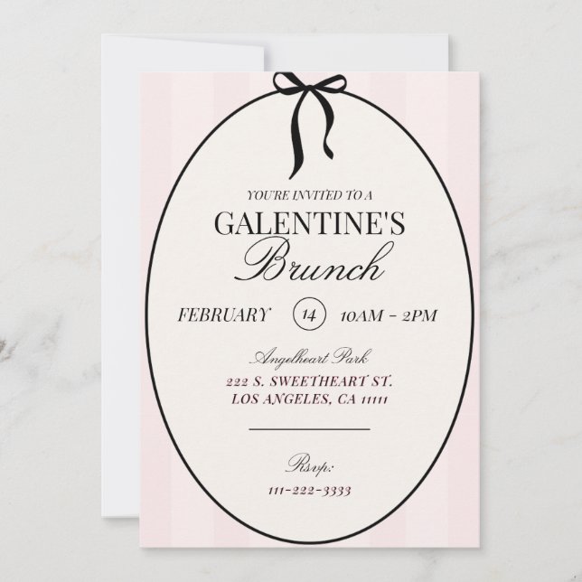 Galentines Brunch Valentines Party Invitation (Front)