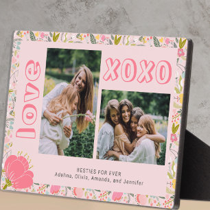 Galentine's Day best friends photo keepsake Plaque