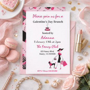 Galentine's Day Brunch Fancy  Invitation