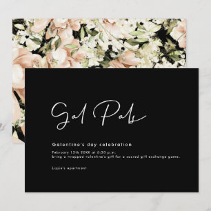 Galentine's Day Floral Invitation Card