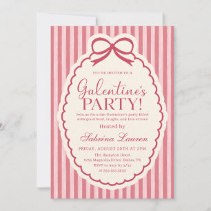 Galentine's Day Party Girls Valentine Invitation