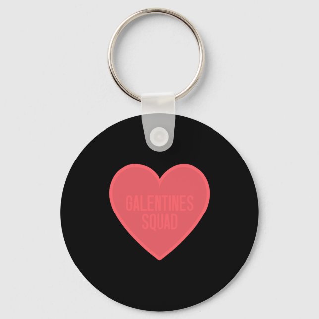 Galentines Day Squad Bff Valentines Day Friendship Keychain (Front)