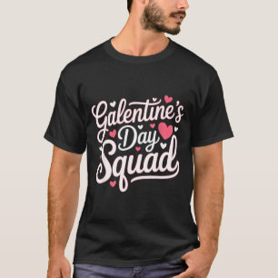 Galentine's Day Squad For Friends Festive Ladies V T-Shirt