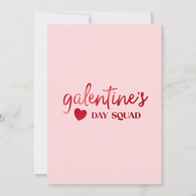 Galentine's Day Squad Holiday Card (Front)