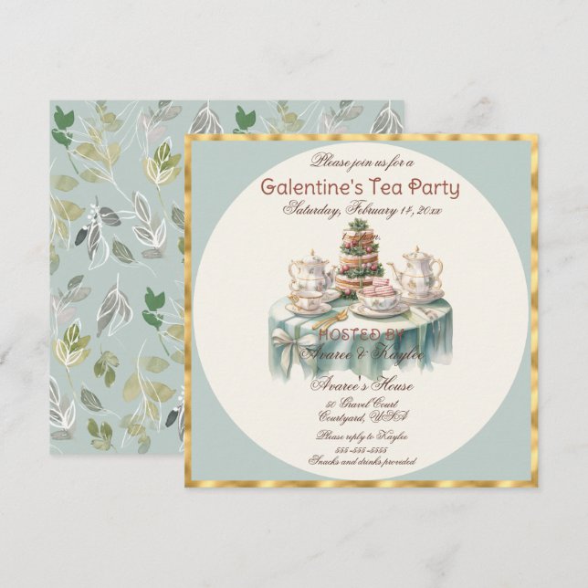 Galentine's Day Tea Party (Front/Back)