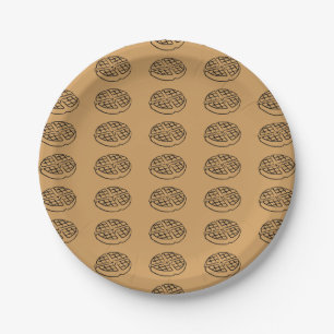 Galentine's Day Waffle Supply Paper Plate