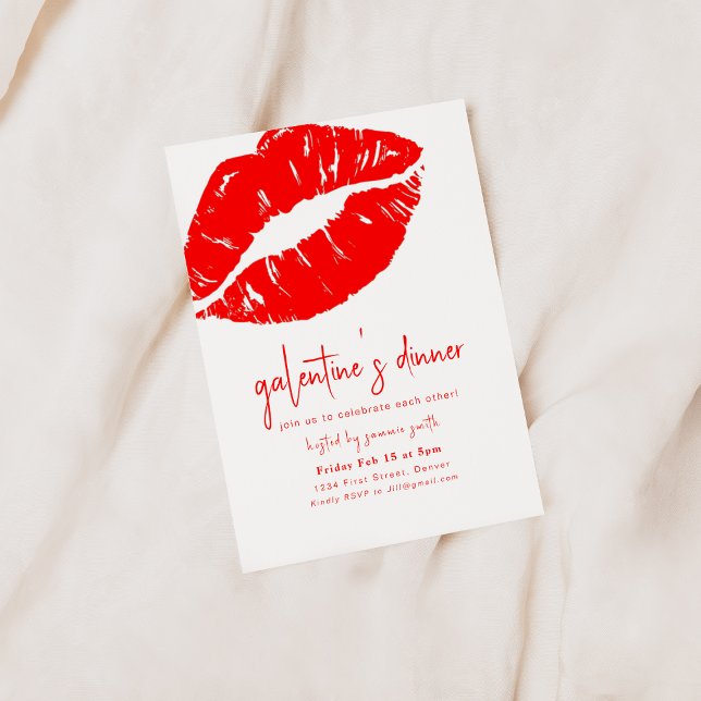 Galentines Dinner Valentine Girls Night Invite (Creator Uploaded)