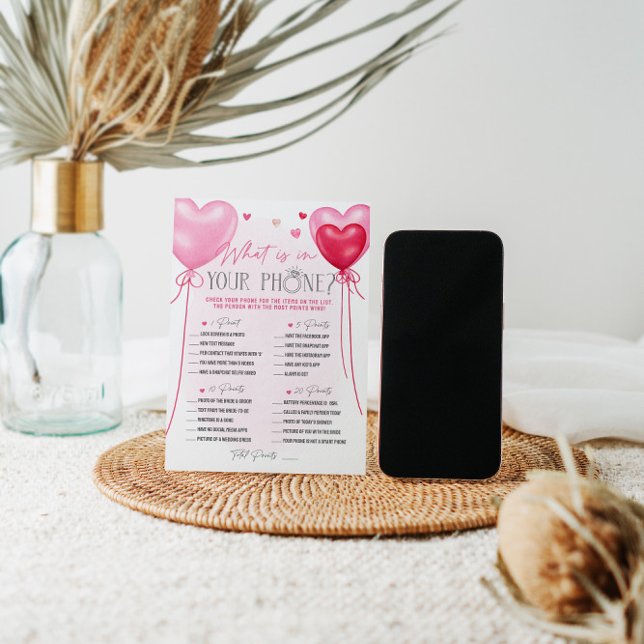 Galentine's Love Is In The Air Phone Game Invitation (Creator Uploaded)