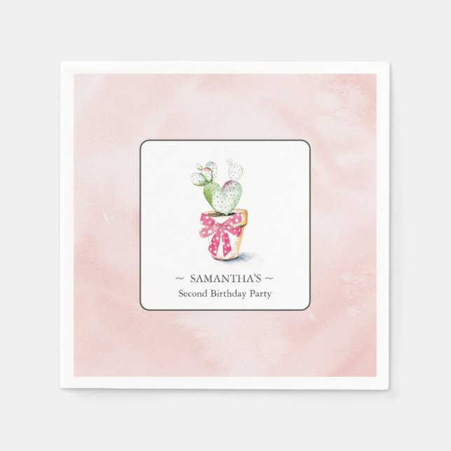 Galentines Party Decor Valentine's Themed Napkin (Front)