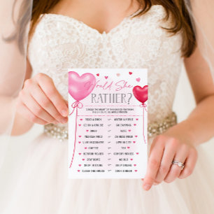 Galentine's Would She Rather Game Invitation