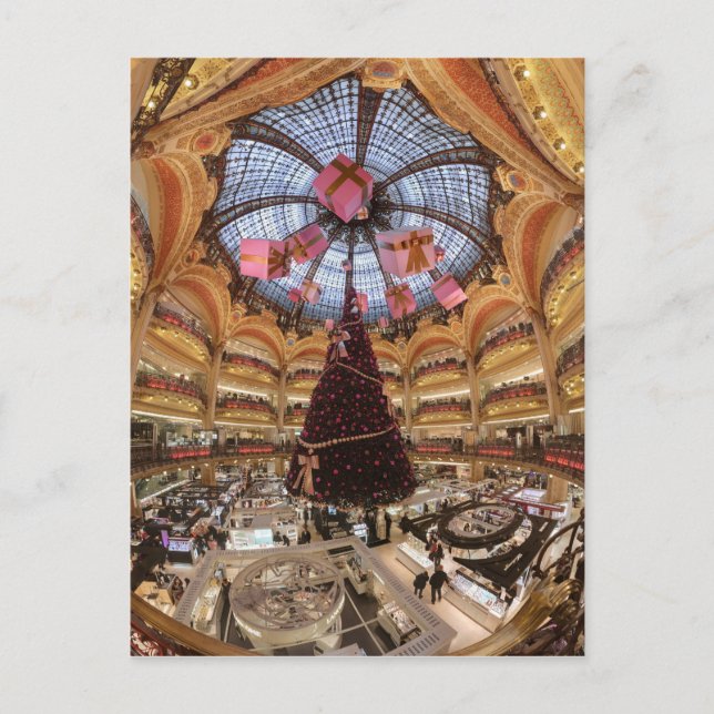 Galerie Lafayette Haussmann Dome Postcard (Front)