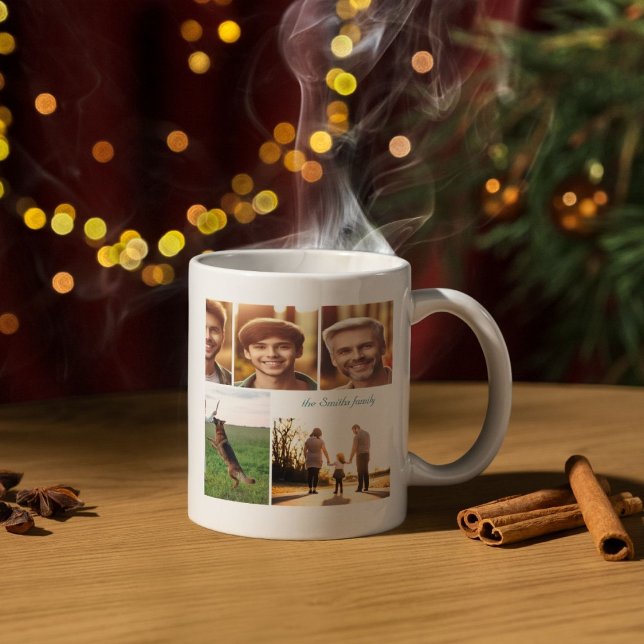 Galerie personnalisée de dix images Mug (Créateur téléchargé)