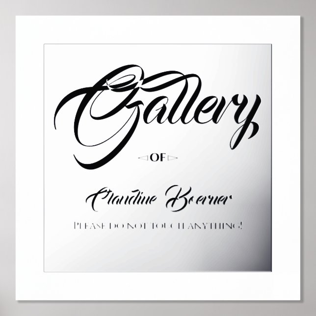 Galerie Signe pour artiste Foil Accent Poster Impr (Recto)