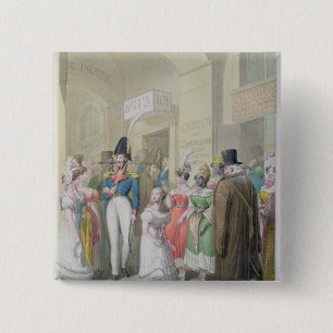Galeries du Palais-Royal, from 'Tableau de 2 Inch Square Button