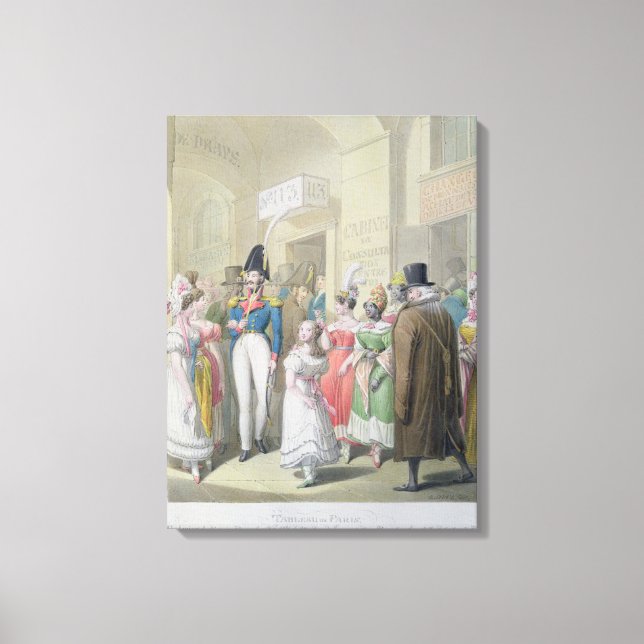 Galeries du Palais-Royal, from 'Tableau de Canvas Print (Front)