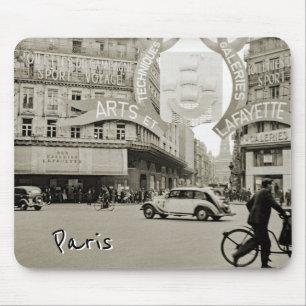 Galeries Lafayette Paris Haussmann 1940 Photograph Mouse Pad