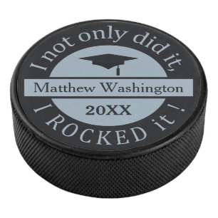 Galet d'hockey fait sur commande de nom et d'anné