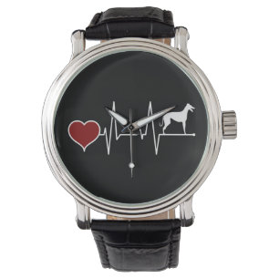 Galgo Espanol Dog Greyhound Heartbeat Watch