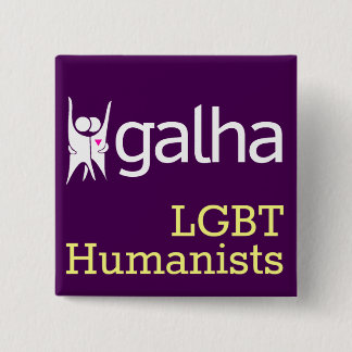Galha LGBT Humanists square badge 2 Inch Square Button