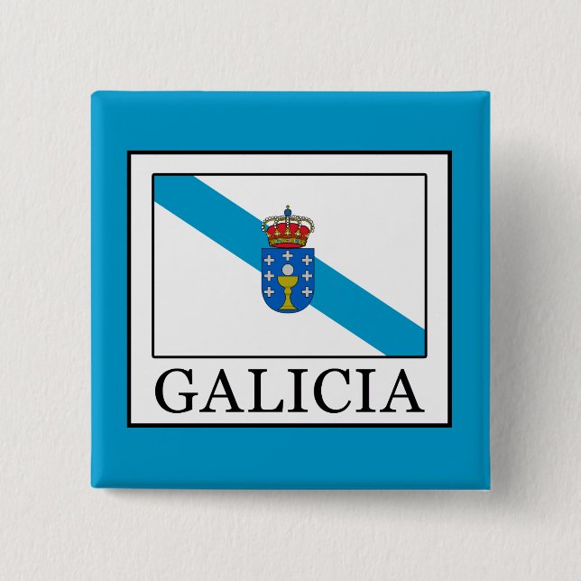 Galicia 2 Inch Square Button (Front)