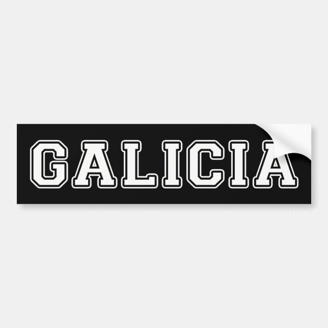 Galicia Bumper Sticker (Front)