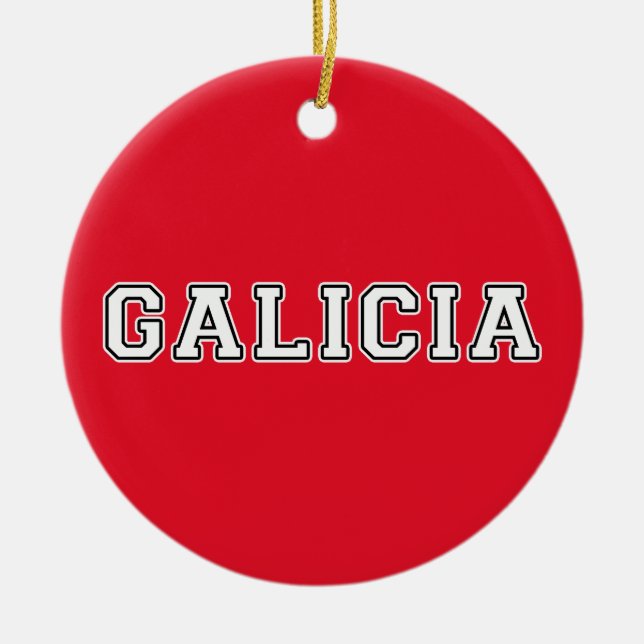 Galicia Ceramic Ornament (Front)