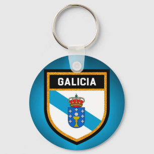 Galicia Flag Keychain
