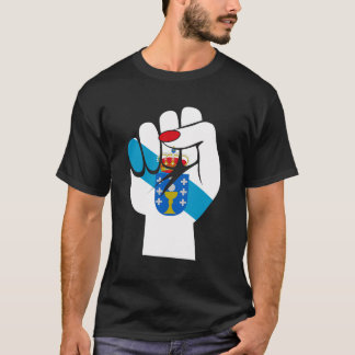 Galicia Galician Flag Bandeira Do Orgullo Galego W T-Shirt