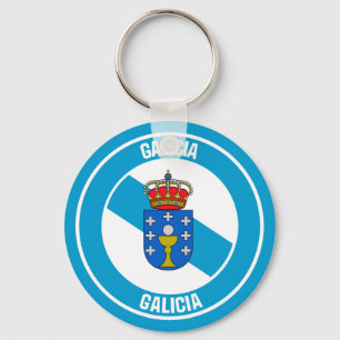 Galicia Round Emblem Keychain
