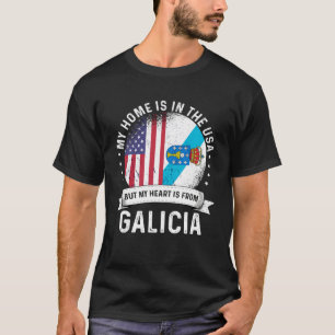 Galician American Patriot Grown Proud Home USA Fla T-Shirt