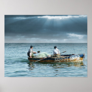 Galilee Fisherman - Pescadores Galileus em Israel Poster