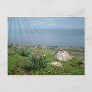 Galilee Sea Panoramic View Postcard