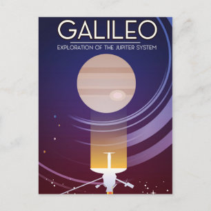 Galileo - Exploration of the Jupiter system Postcard