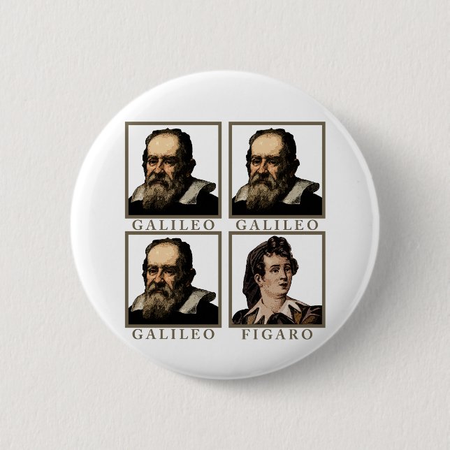 Galileo Figaro 2 Inch Round Button (Front)