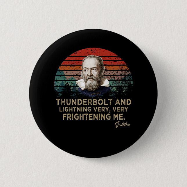 Galileo Galilei 2 Inch Round Button (Front)