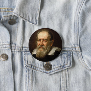 Galileo Galilei 3 Inch Round Button
