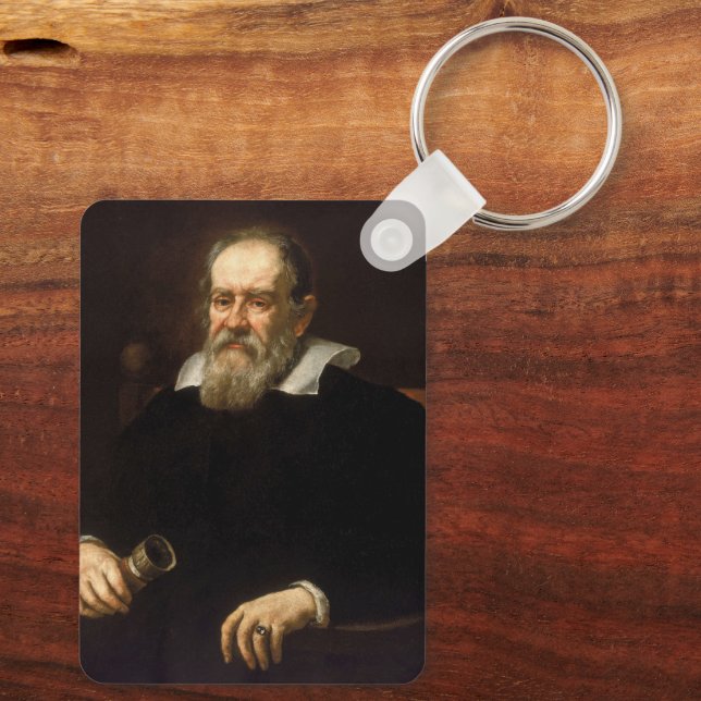 Galileo Galilei: Father of Science & Astronomy Keychain (Back)