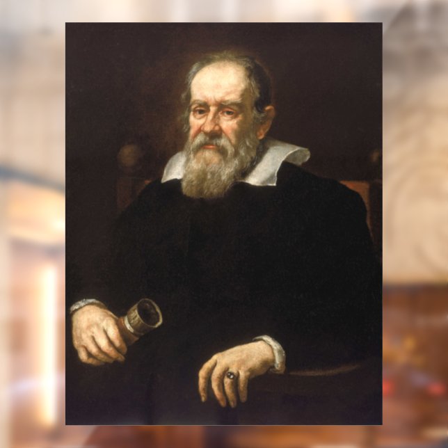 Galileo Galilei: Father of Science & Astronomy Window Cling (Sheet 2)