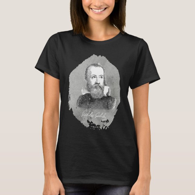 Galileo Galilei Italian Scientist T-Shirt (Front)