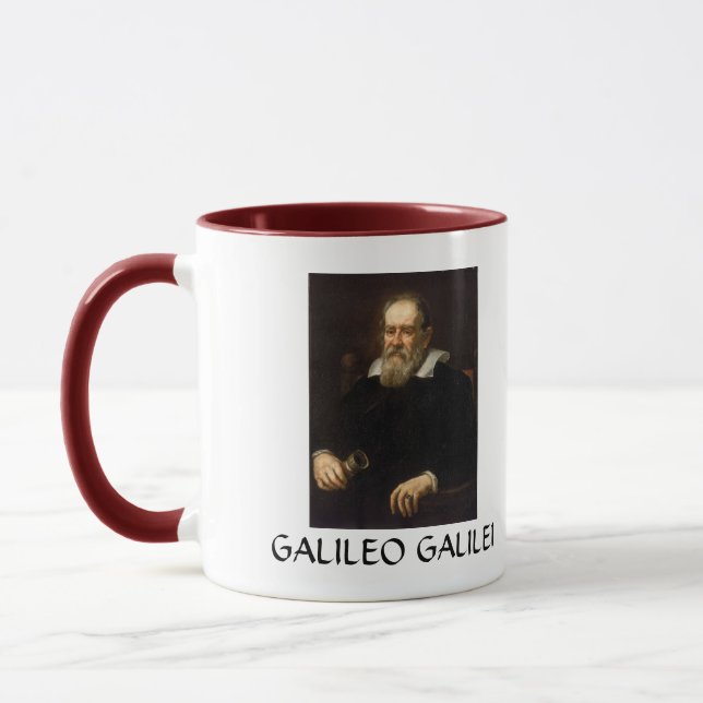 Galileo Galilei Portrait Coffee Mug (Left)