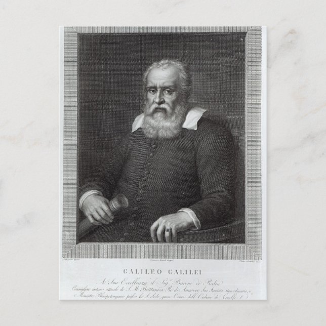 Galileo Galilei Postcard (Front)
