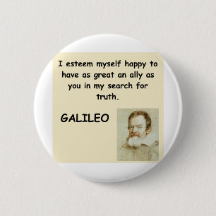 galileo quote 2 inch round button