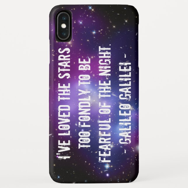 Galileo Quote Galaxy Cluster Case-Mate iPhone Case (Back)
